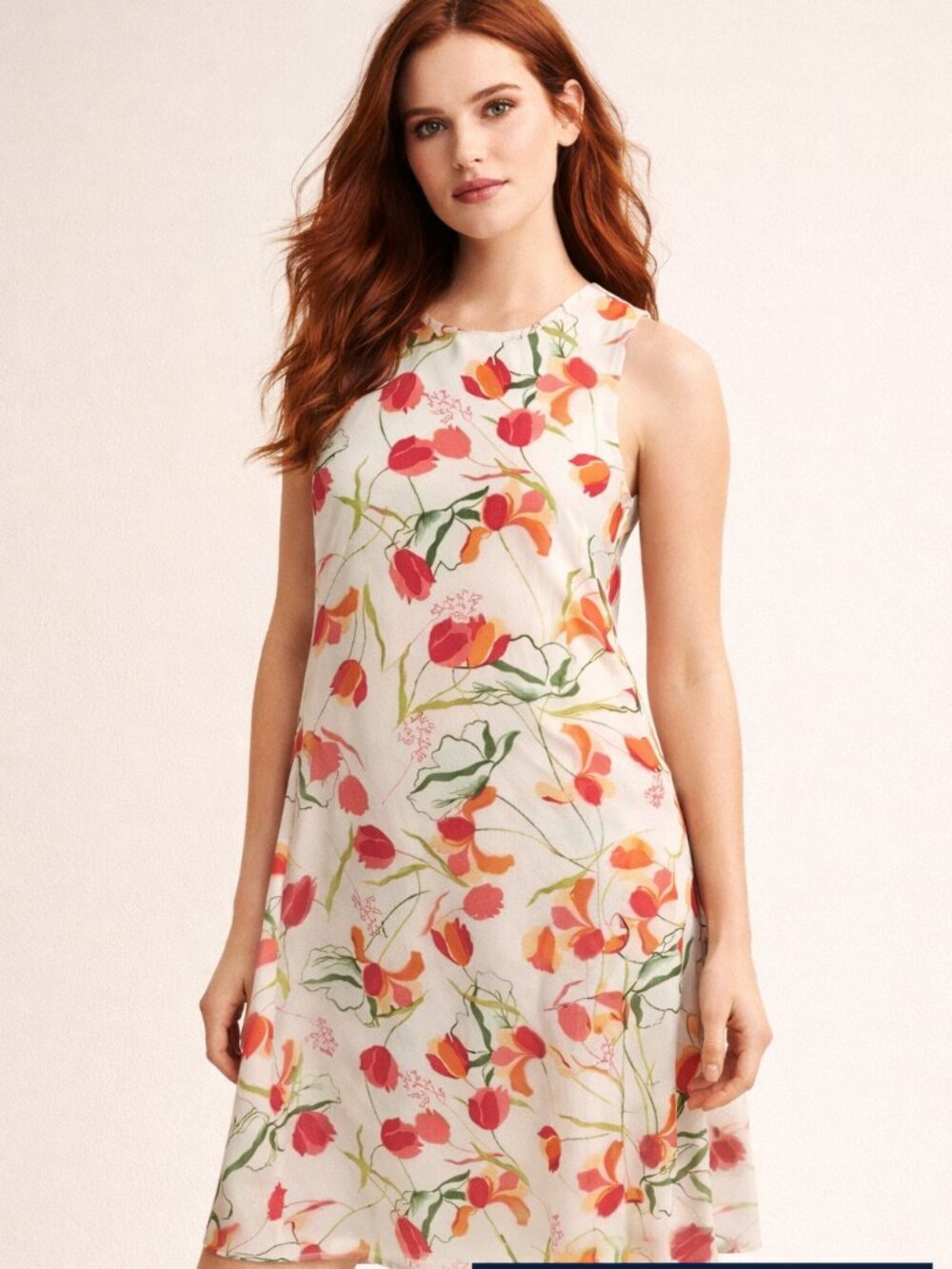 NWOT Tommy Hilfiger Floral Sleeveless Chiffon Dress